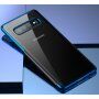 Baseus plastový číry kryt s rámčekom pre Samsung Galaxy S10 - čierny