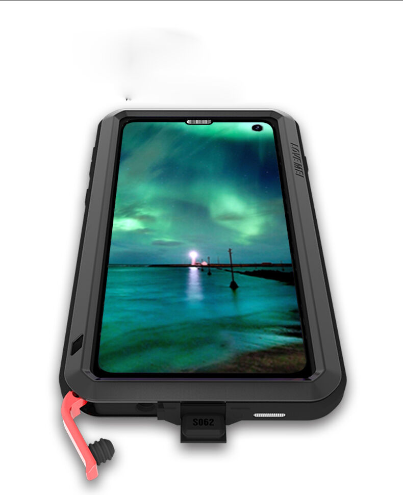 Love Mei kovový superodolný kryt pre Samsung Galaxy S10 - čierny