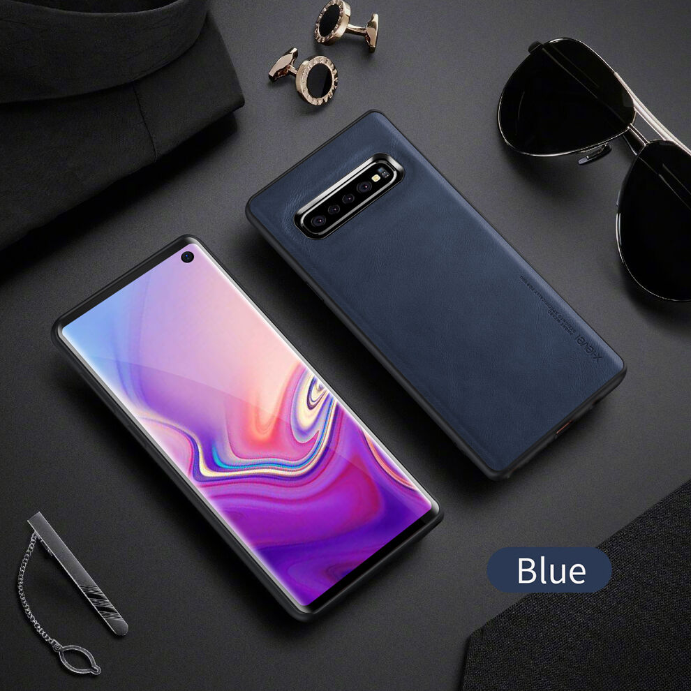 X-Level kryt s koženkovým povrchom pre Samsung Galaxy S10 - čierny
