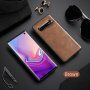 X-Level kryt s koženkovým povrchom pre Samsung Galaxy S10 - čierny