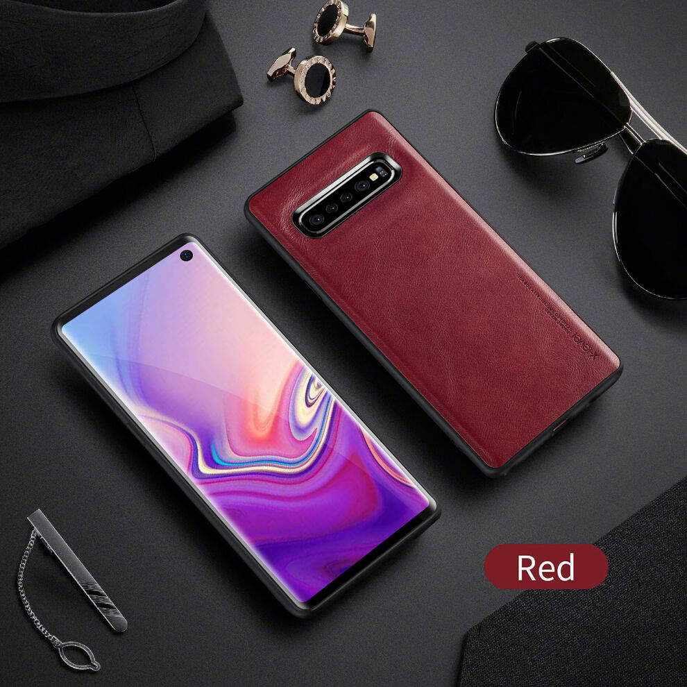 X-Level kryt s koženkovým povrchom pre Samsung Galaxy S10 - hnedý