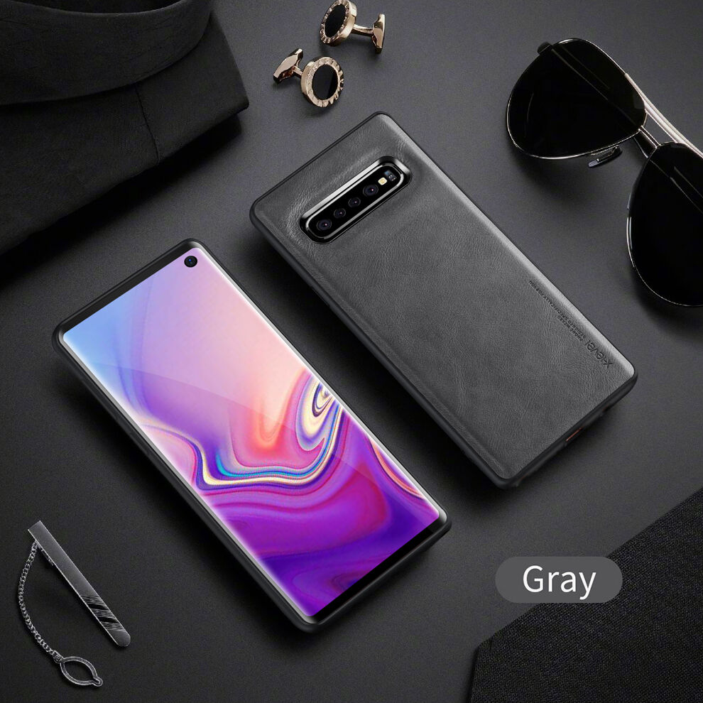 X-Level kryt s koženkovým povrchom pre Samsung Galaxy S10 - hnedý