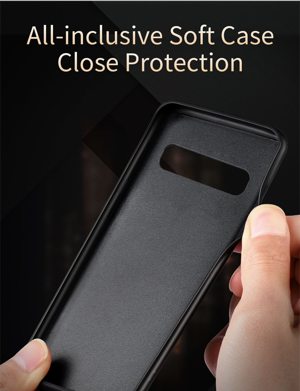 X-Level kryt s koženkovým povrchom pre Samsung Galaxy S10 - hnedý