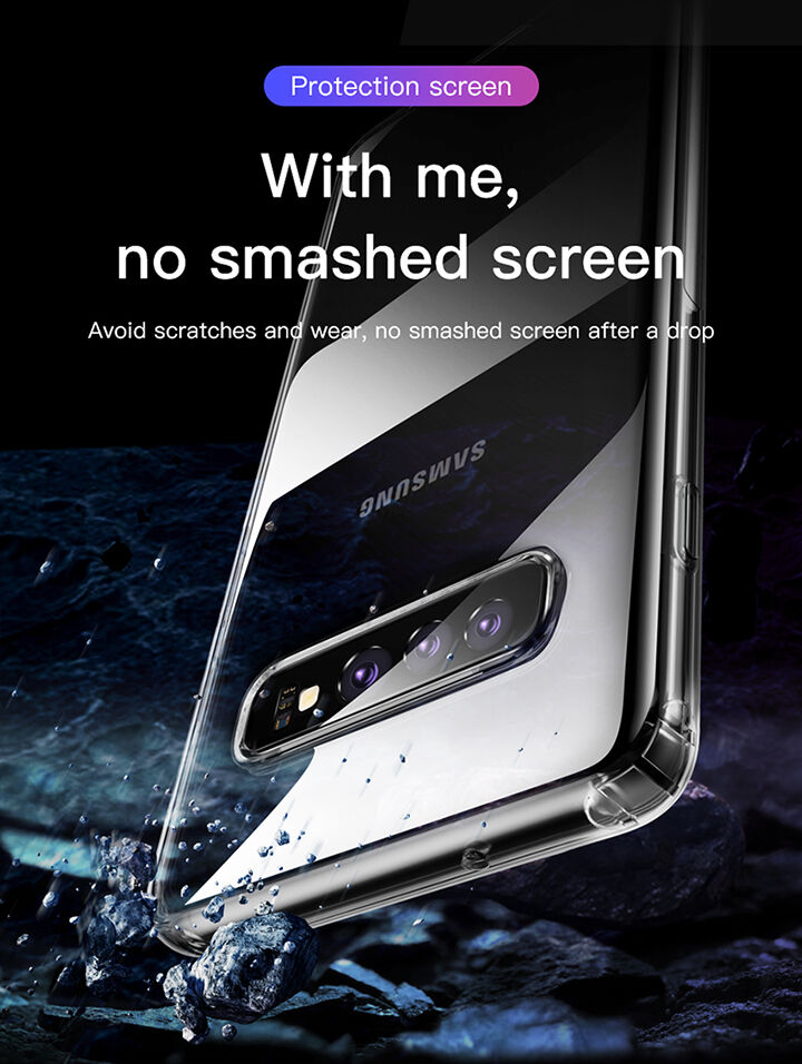 Baseus ochranný plastový kryt pre Samsung Galaxy S10 - transparentný