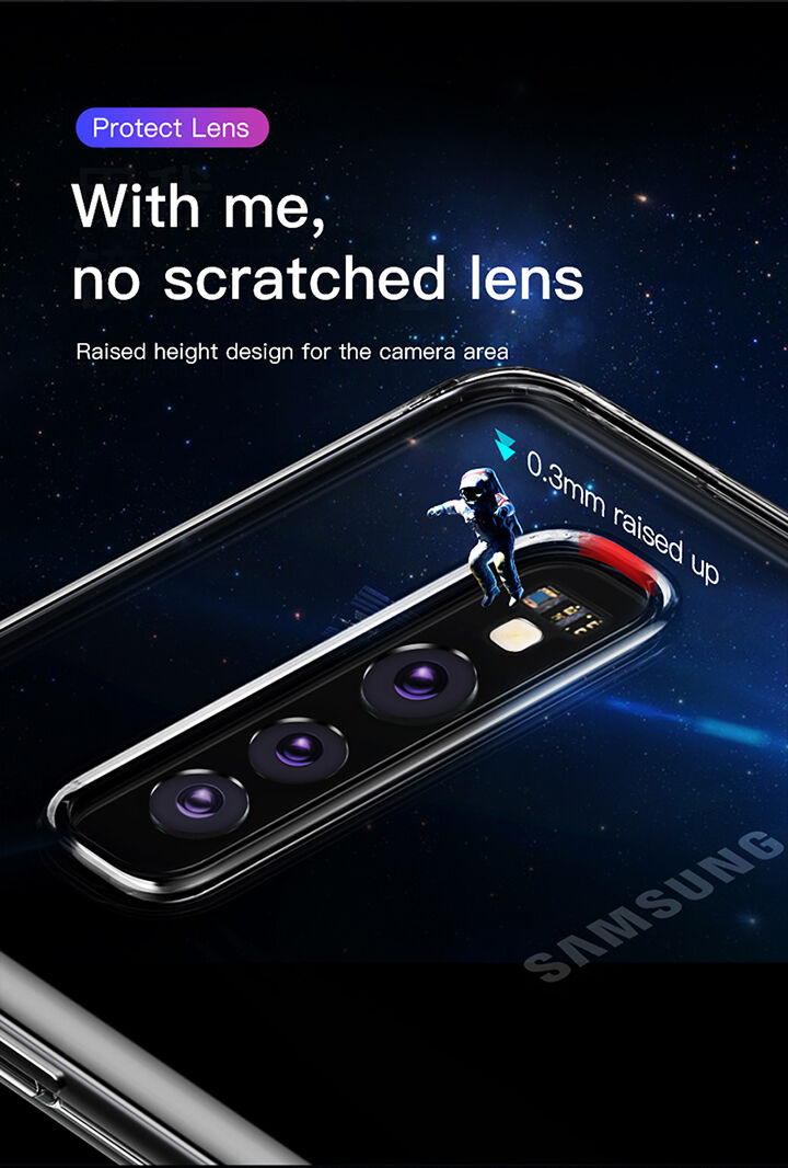 Baseus ochranný plastový kryt pre Samsung Galaxy S10 - transparentný