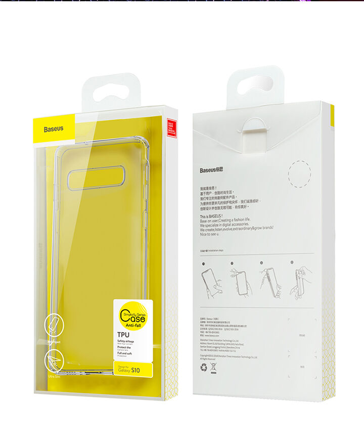 Baseus ochranný plastový kryt pre Samsung Galaxy S10 - transparentný