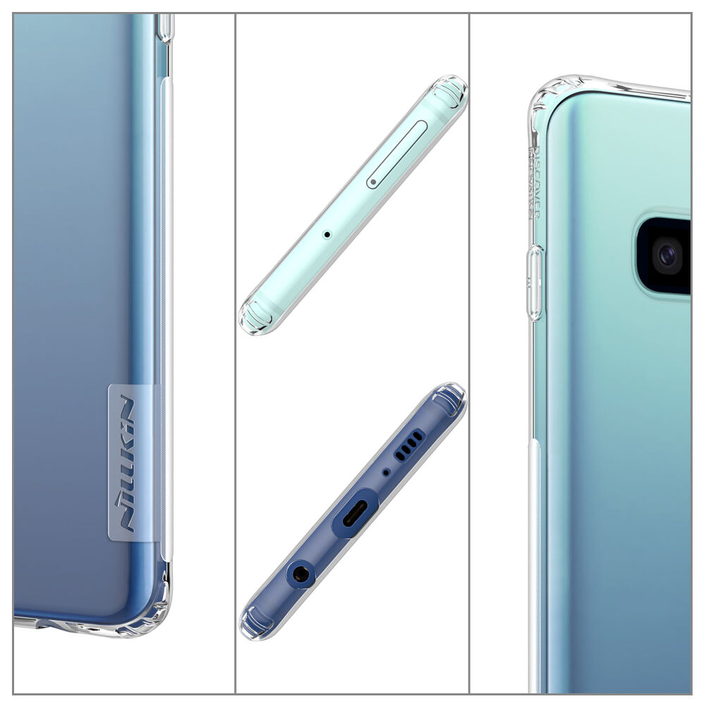 Nillkin transparentný kryt z mäkkého plastu pre Samsung Galaxy S10 - zlatý