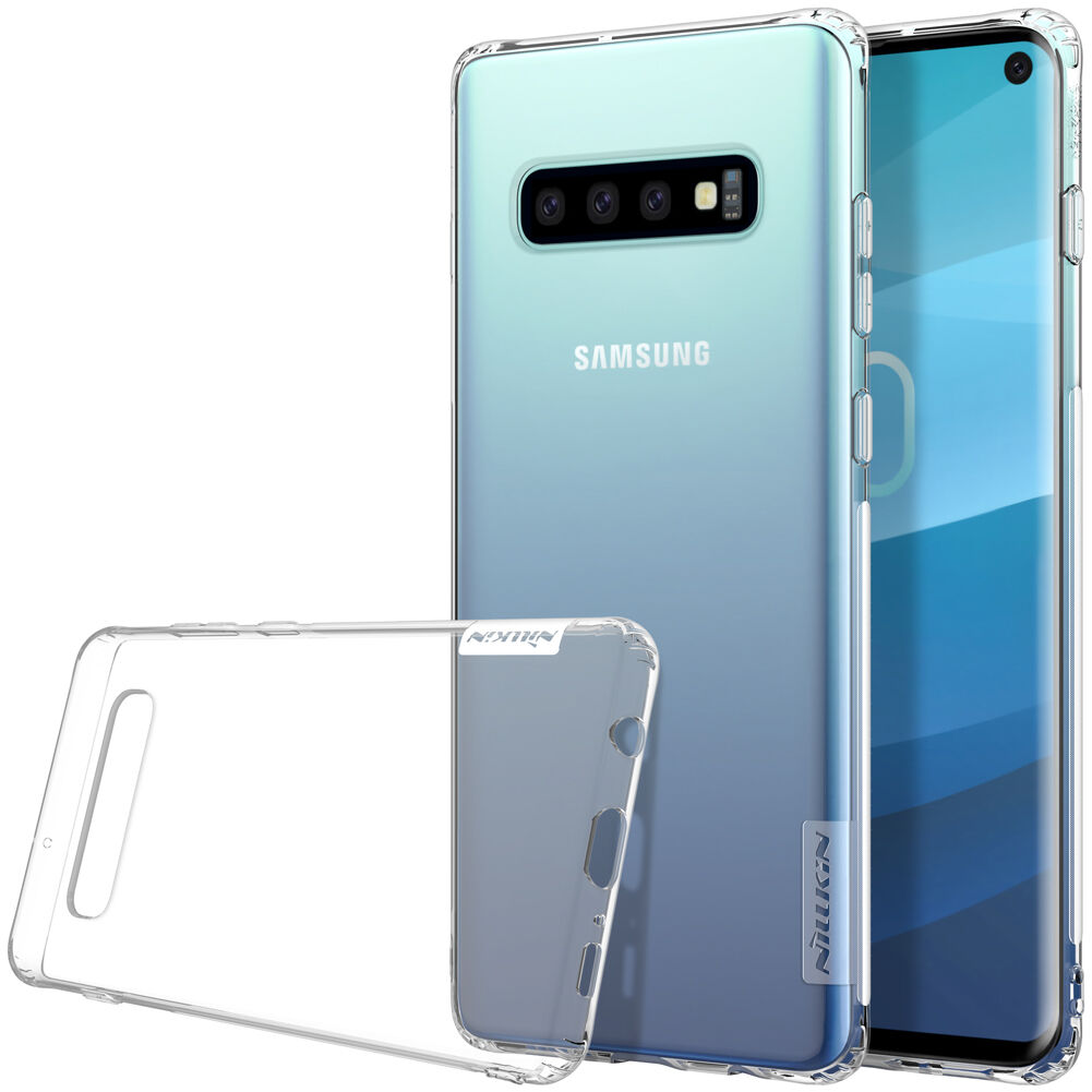 Nillkin transparentný kryt z mäkkého plastu pre Samsung Galaxy S10 - zlatý