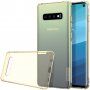 Nillkin transparentný kryt z mäkkého plastu pre Samsung Galaxy S10 - zlatý