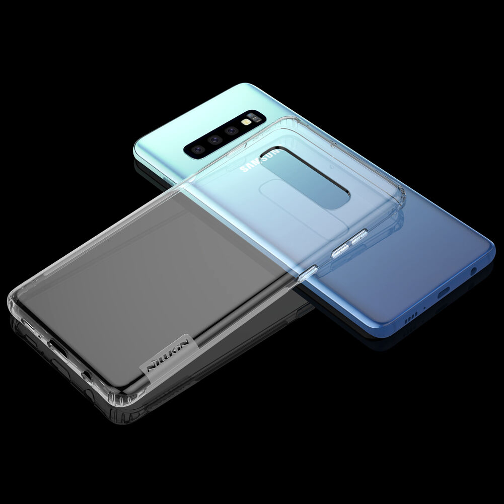 Nillkin transparentný kryt z mäkkého plastu pre Samsung Galaxy S10 - zlatý