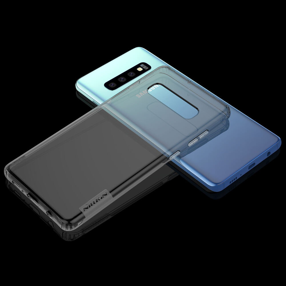 Nillkin transparentný kryt z mäkkého plastu pre Samsung Galaxy S10 - zlatý