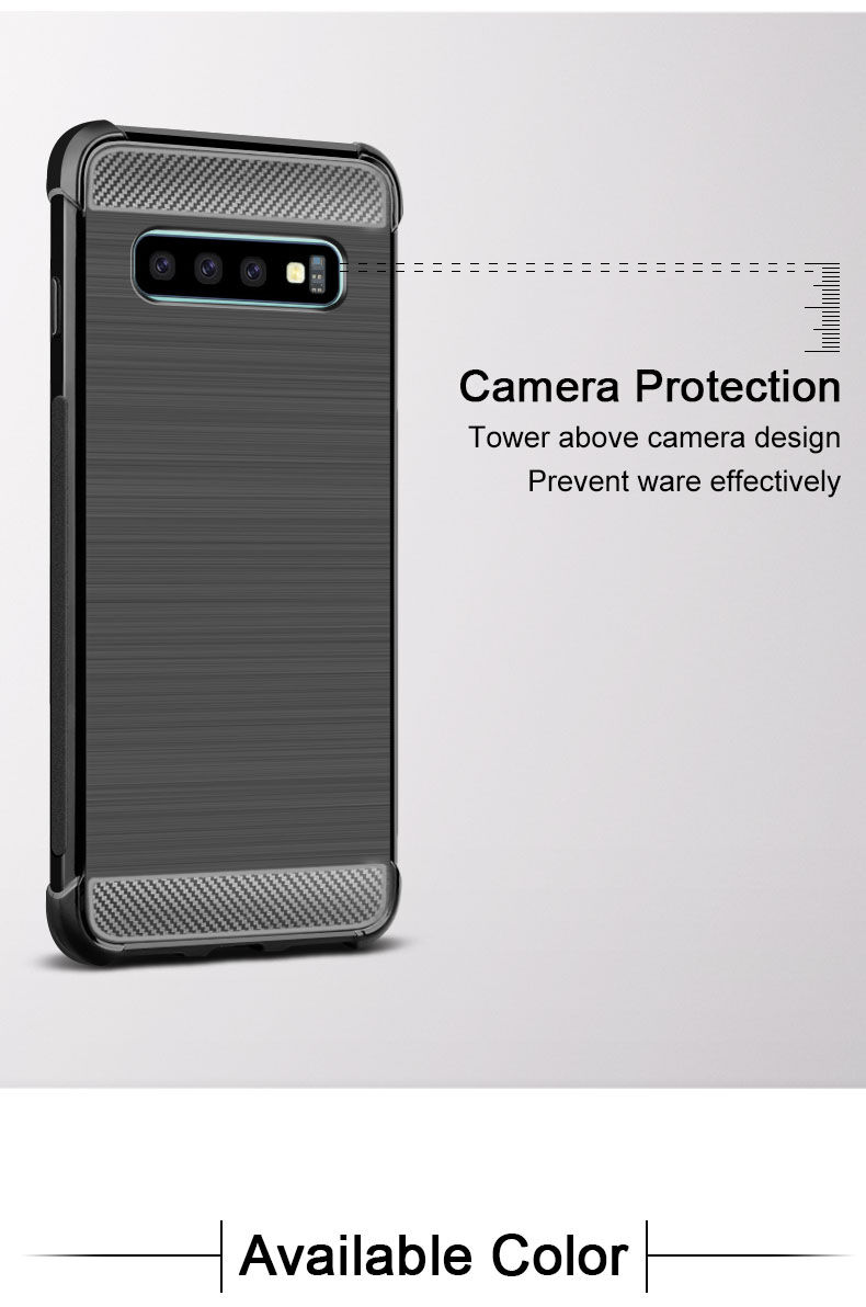 Imak ochranný kryt s brúsenou textúrou pre Samsung Galaxy S10 - čierny