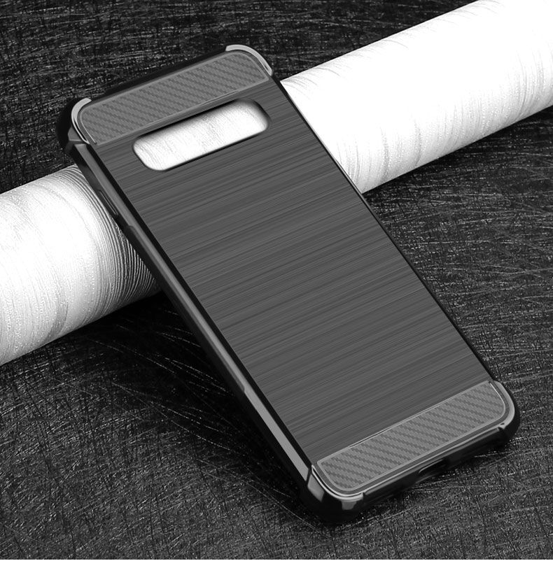 Imak ochranný kryt s brúsenou textúrou pre Samsung Galaxy S10 - čierny Imak ochranný kryt s brúsenou textúrou pre Samsung Galaxy S10 - čierny