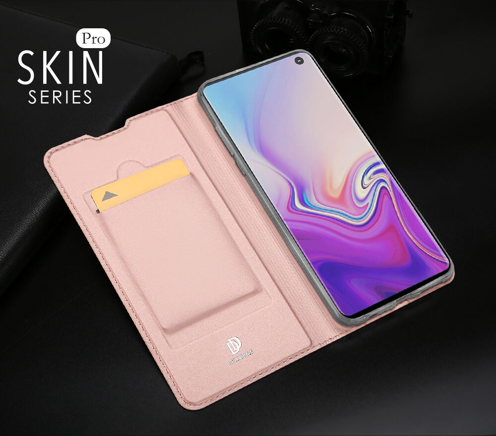 Dux Ducis Skin Pro flipové puzdro pre Samsung Galaxy S10 - tmavomodré