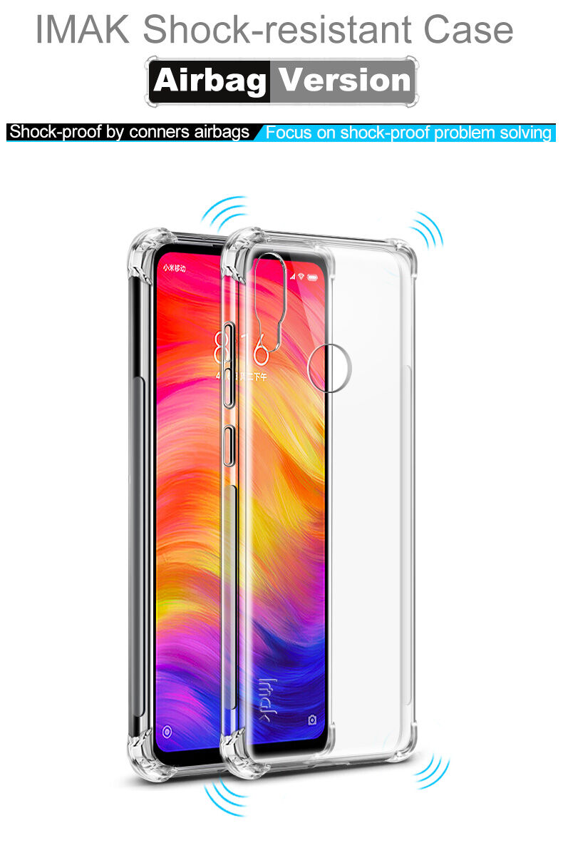 Imak nárazuvzdorný kryt s ochranou displeja pre Xiaomi Redmi Note 7 - transparentný