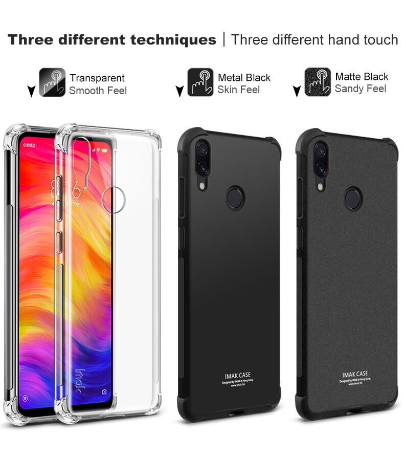 Imak nárazuvzdorný kryt s ochranou displeja pre Xiaomi Redmi Note 7 - matne čierny