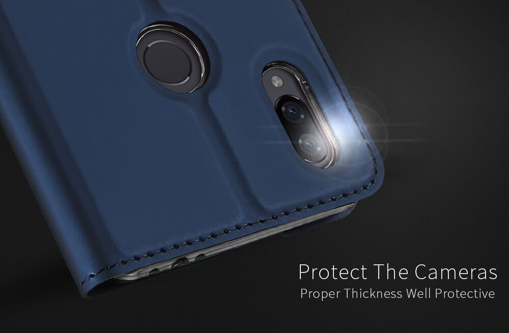Dux Ducis kožené puzdro s priehradkou na karty pre Xiaomi Redmi Note 7 - zlaté