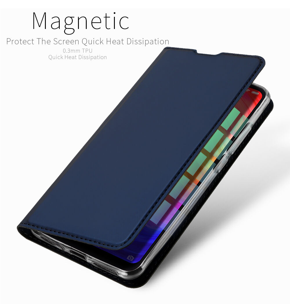 Dux Ducis kožené puzdro s priehradkou na karty pre Xiaomi Redmi Note 7 - zlaté
