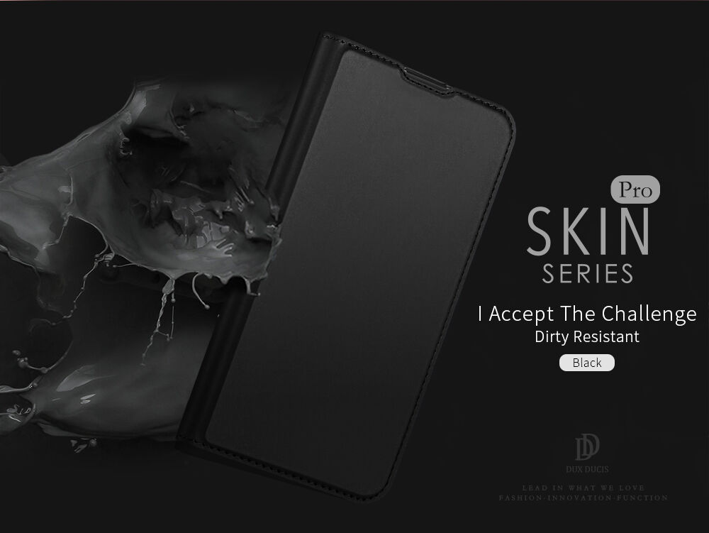 Dux Ducis kožené puzdro s priehradkou na karty pre Xiaomi Redmi Note 7 - ružovo-zlaté