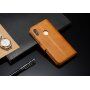 LC.imeeke peňaženkové kožené puzdro pre Xiaomi Redmi Note 6 Pro - kávové