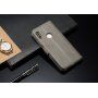 LC.imeeke peňaženkové kožené puzdro pre Xiaomi Redmi Note 6 Pro - kávové