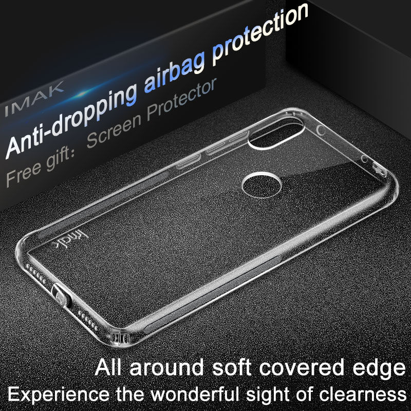 Imak nárazuvzdorný kryt s ochranou displeja pre Xiaomi Redmi Note 6 Pro - transparentný