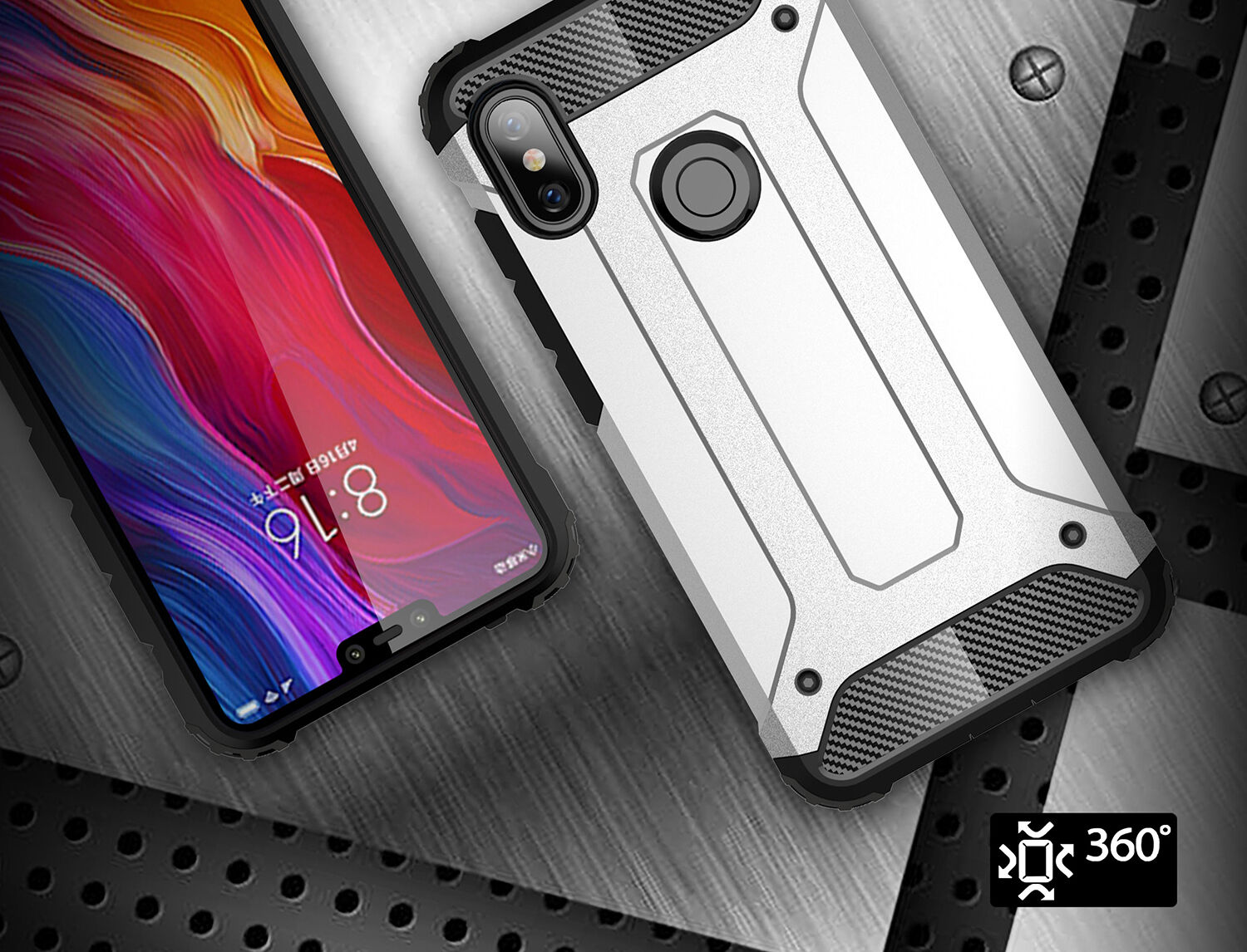 Superodolný kryt Armor pre Xiaomi Redmi Note 6 Pro - modrý
