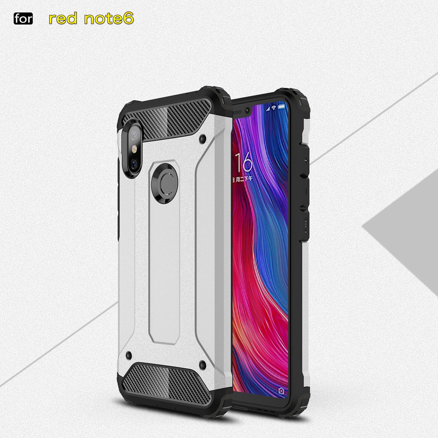 Superodolný kryt Armor pre Xiaomi Redmi Note 6 Pro - červený Superodolný kryt Armor pre Xiaomi Redmi Note 6 Pro - červený