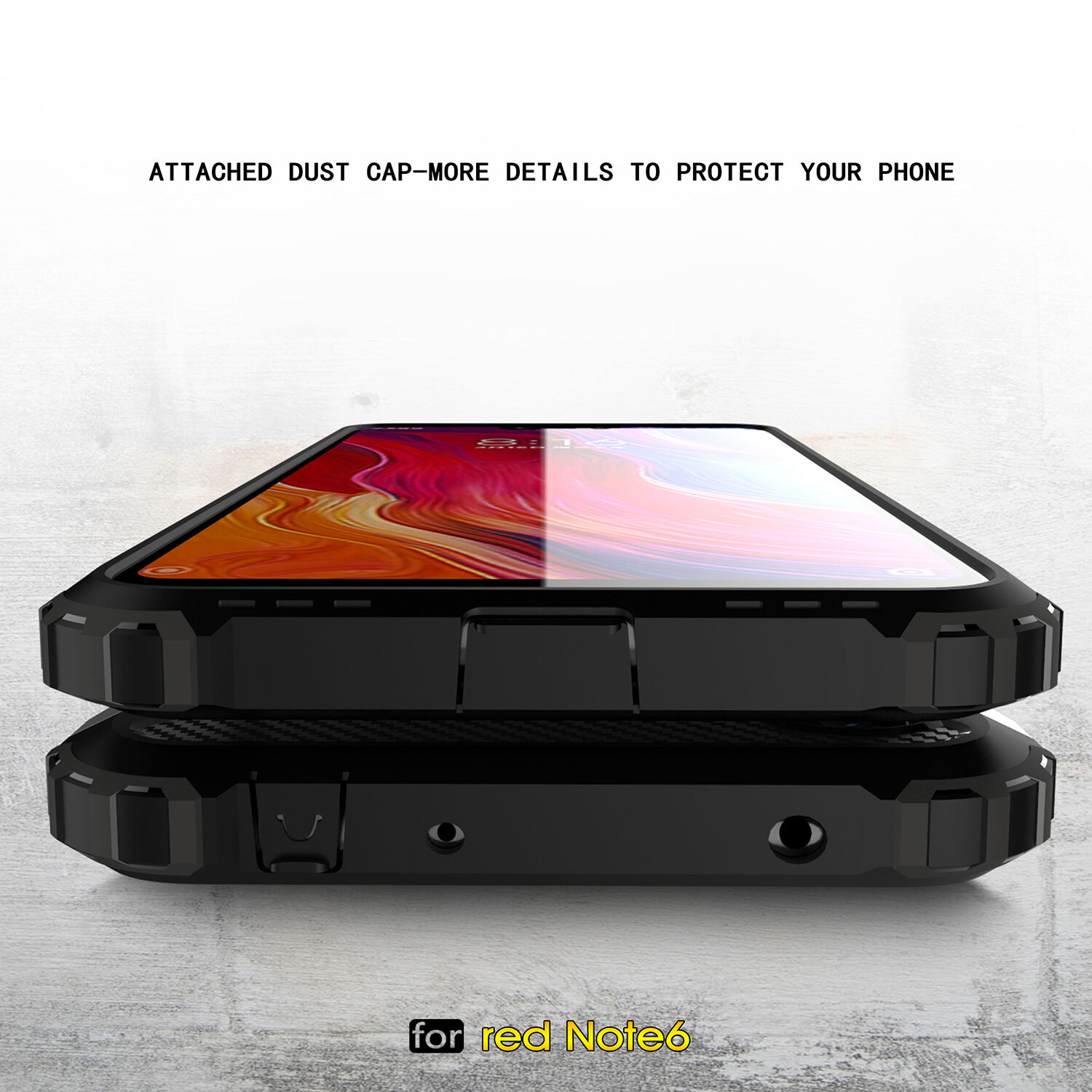 Superodolný kryt Armor pre Xiaomi Redmi Note 6 Pro - strieborný