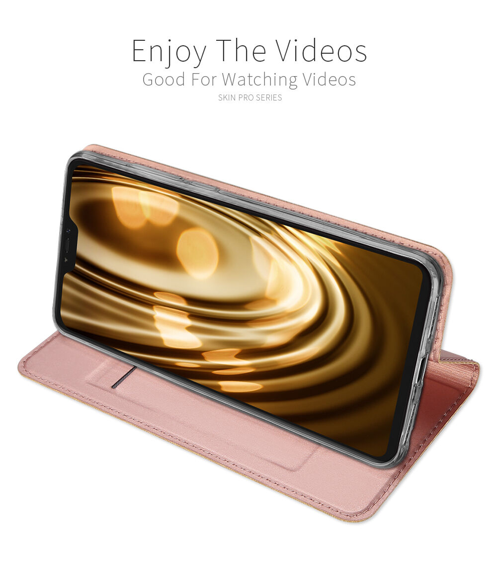 Dux Ducis ochranné kožené puzdro pre Xiaomi Redmi Note 6 Pro - sivé