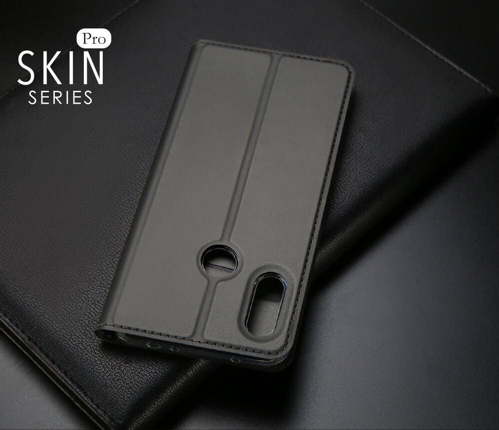 Dux Ducis ochranné kožené puzdro pre Xiaomi Redmi Note 6 Pro - sivé