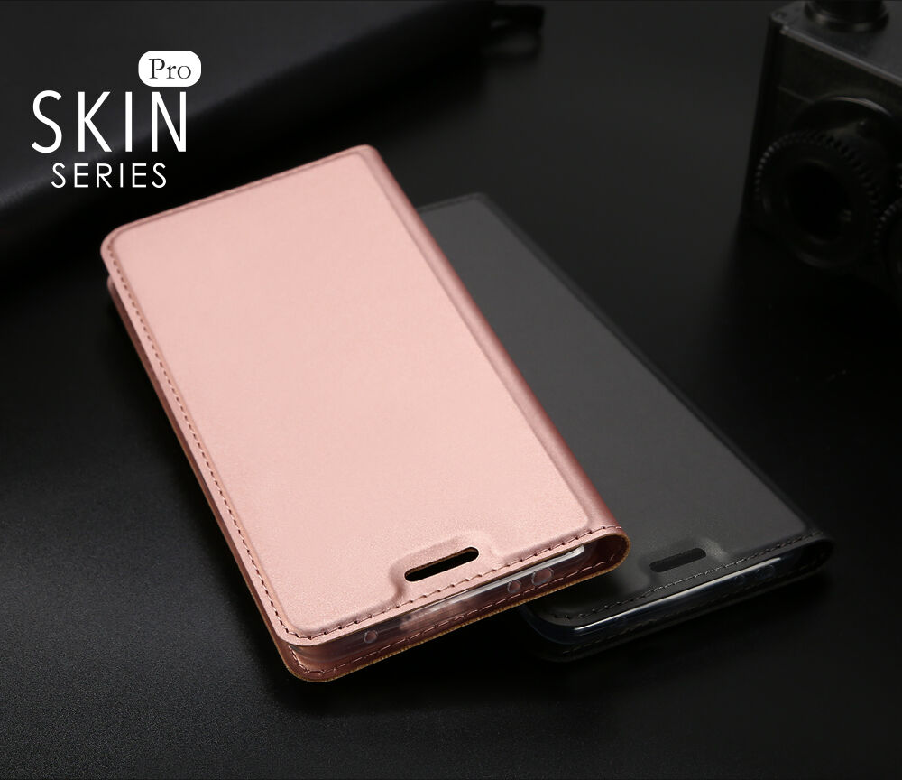 Dux Ducis ochranné kožené puzdro pre Xiaomi Redmi Note 6 Pro - sivé