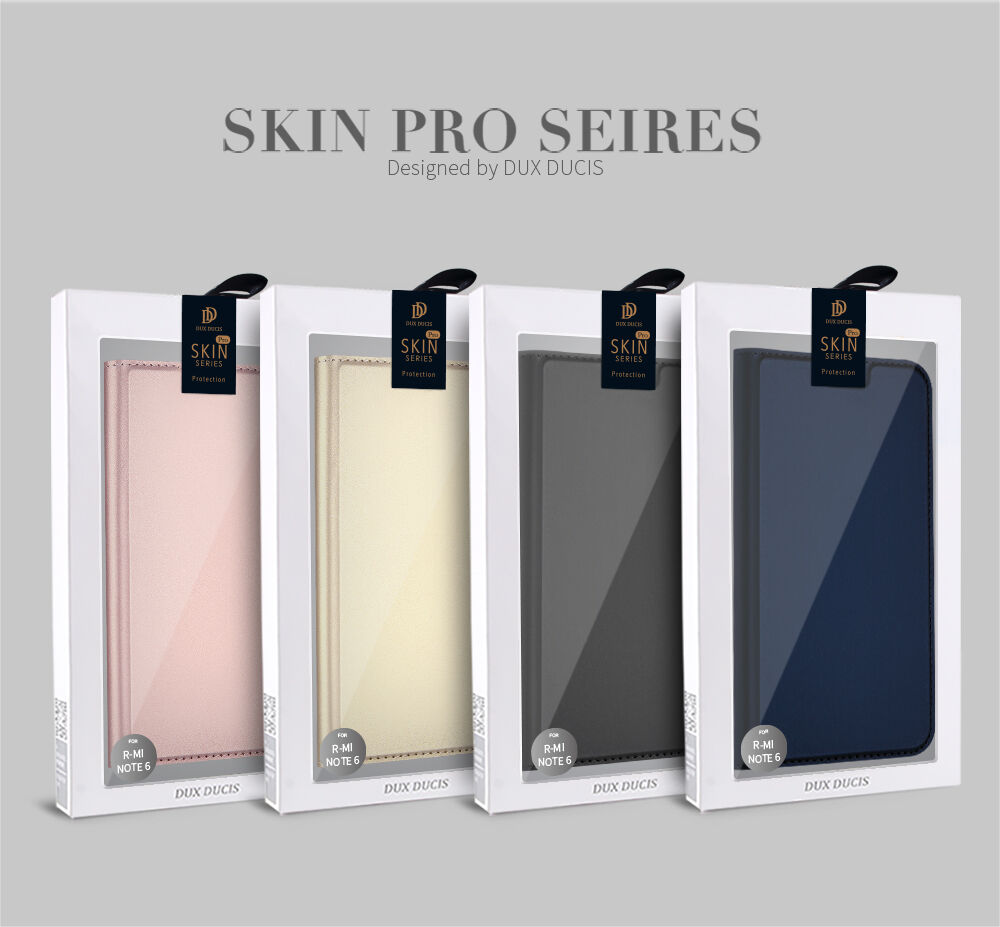 Dux Ducis ochranné kožené puzdro pre Xiaomi Redmi Note 6 Pro - sivé Dux Ducis ochranné kožené puzdro pre Xiaomi Redmi Note 6 Pro - sivé