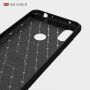 Ochranný kryt s brúsenou textúrou pre Xiaomi Redmi Note 6 Pro - tmavomodrý