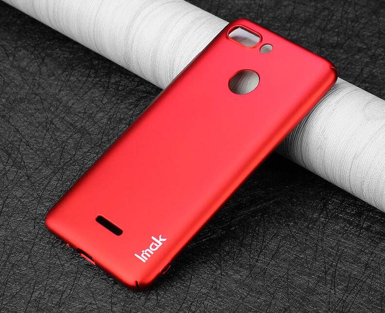 Imak hladký kryt s ochranou displeja pre Xiaomi Redmi 6 - červený
