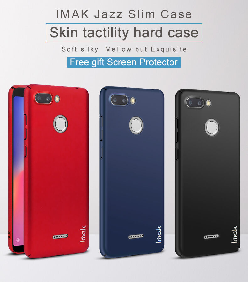 Imak hladký kryt s ochranou displeja pre Xiaomi Redmi 6 - čierny