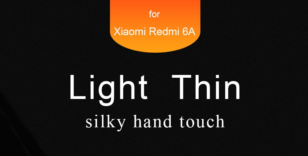 Lenuo tvrdý hodvábne hladký kryt pre Xiaomi Redmi 6 - čierny