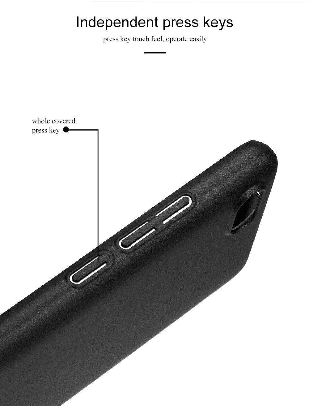 Lenuo tvrdý hodvábne hladký kryt pre Xiaomi Redmi 6 - čierny