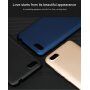 Lenuo tvrdý hodvábne hladký kryt pre Xiaomi Redmi 6 - čierny