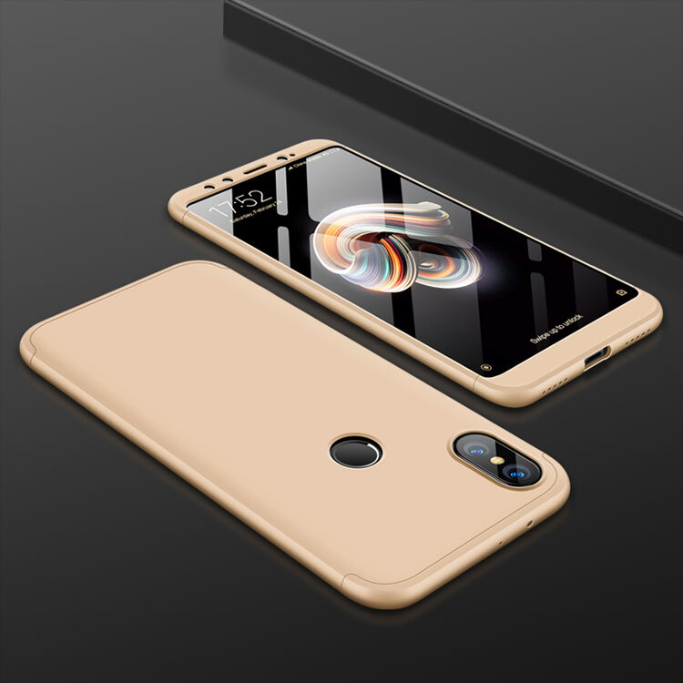 GKK ochranný kryt na zadnú aj prednú časť pre Xiaomi Mi A2 - zlatoružový