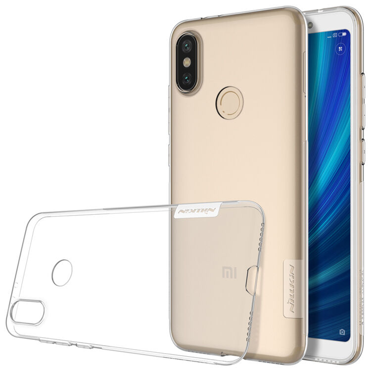 Nillkin tenký priehľadný ochranný kryt pre Xiaomi Mi A2 - sivý
