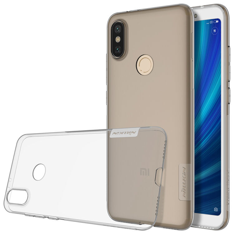 Nillkin tenký priehľadný ochranný kryt pre Xiaomi Mi A2 - sivý
