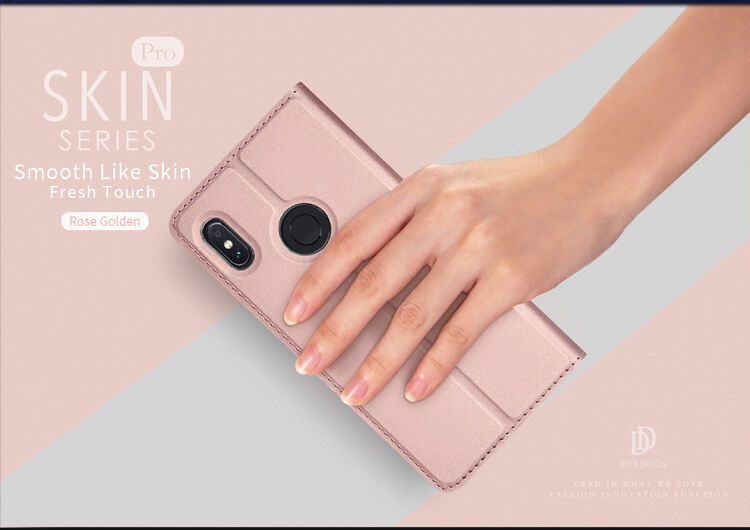 Dux Ducis ochranné kožené puzdro pre Xiaomi Mi A2 - tmavosivé