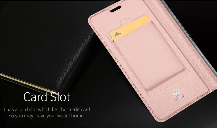 Dux Ducis ochranné kožené puzdro pre Xiaomi Mi A2 - tmavosivé