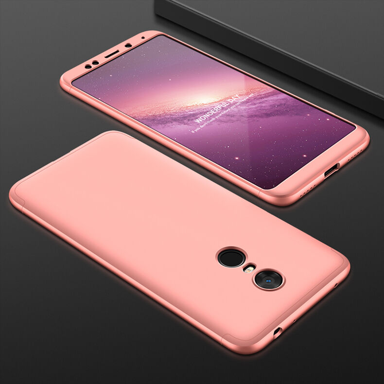 GKK zadný kryt s ochranou hrán pre Xiaomi Redmi Note 5 - zlatoružový