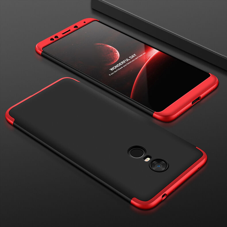 GKK zadný kryt s ochranou hrán pre Xiaomi Redmi Note 5 - červený