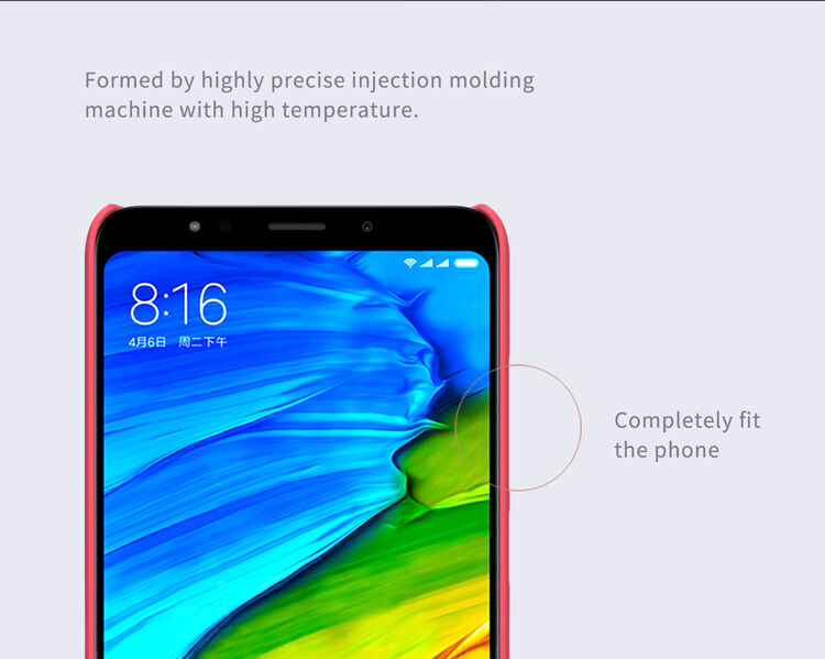 Nillkin ochranný drážkovaný kryt pre Xiaomi Redmi 5 - zlatý
