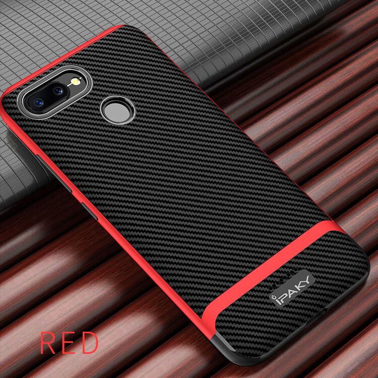 Ipaky kryt s textúrou karbónových vlákien pre Xiaomi Redmi 6 - modročierny