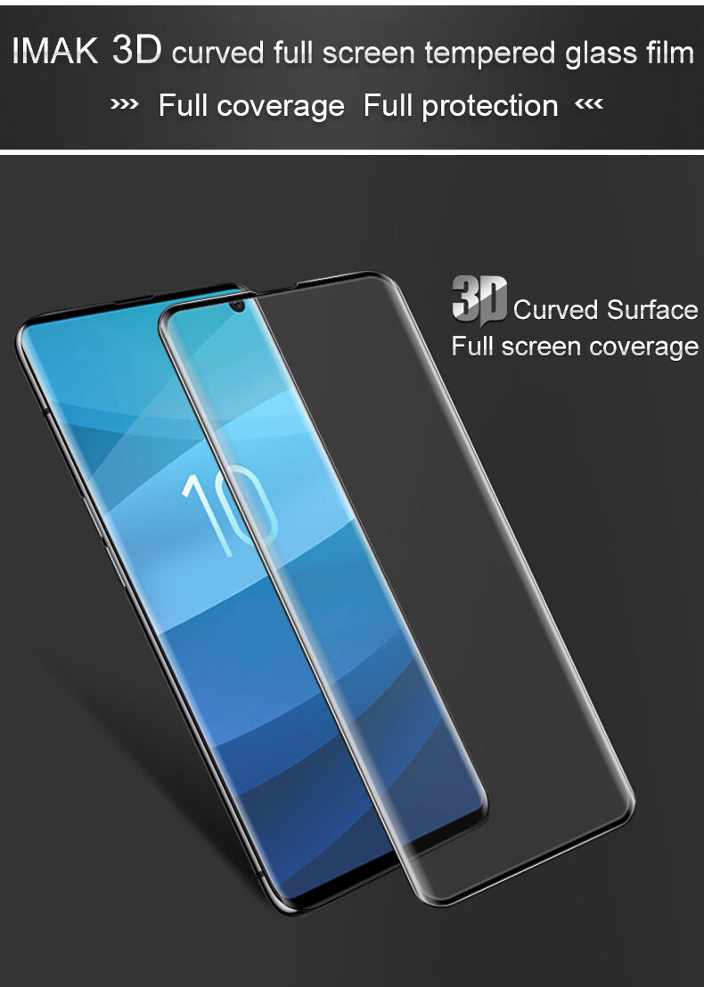 Imak Tvrdené sklo 3D pre Samsung Galaxy S10 Plus - čierne