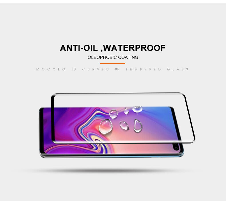 Mocolo Tvrdené sklo 3D pre Samsung Galaxy S10 Plus - čierne